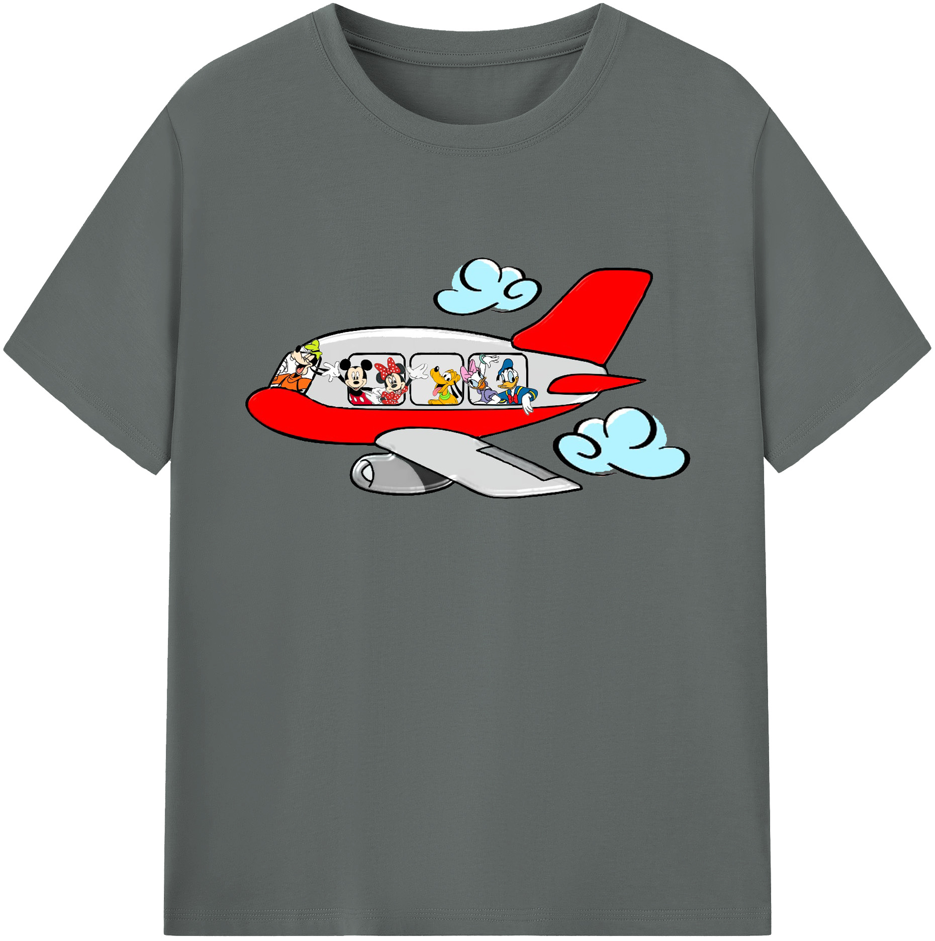 ミッキーマウス Mickey Mouse 綿100％ メンズ半袖Tシャツ｜肌触りやわらか＆通気性